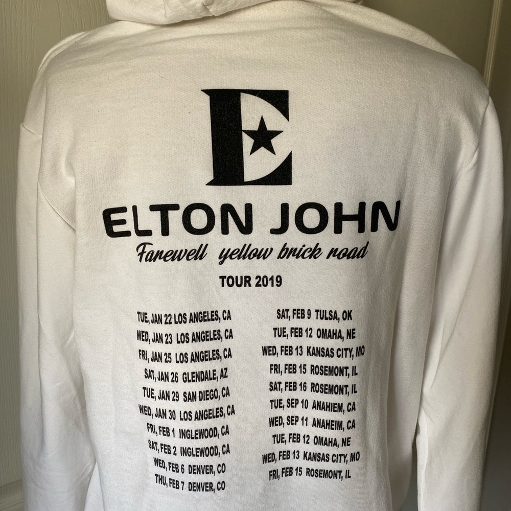 Elton John 2019 Farewell Yellow Brick Road Tour hoodie